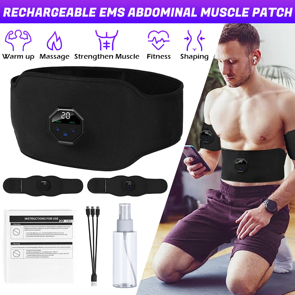 Electric Muscle Toner Simulation ABS Fat Burner Toning Belt Belly Shaper Machine
