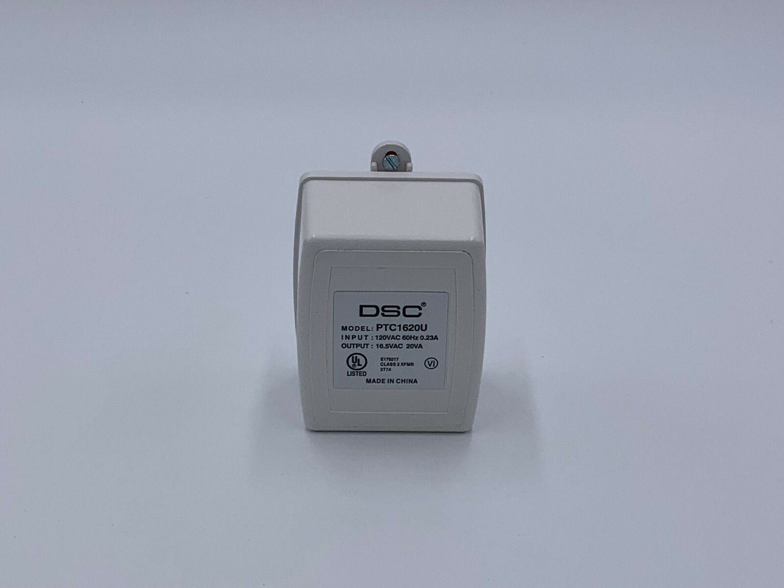 Original DSC PTC1620 U, 16.5VAC 20VA, Power Supply Transformer Class 2