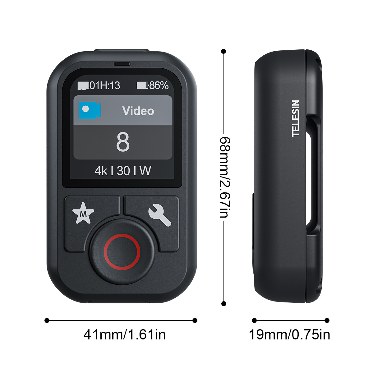 Mini Handheld Wireless Bluetooth Remote Control For GoPro Hero 13/12/11/10/9/MAX
