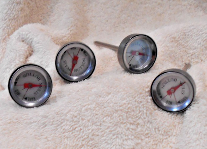 Set of 4 Charcoal Companion Meat Thermometers