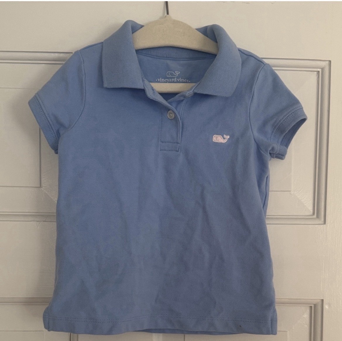 Vineyard Vines Blue Polo Shirt 2T Short Sleeve Unisex 95% Cotton 5% Spandex