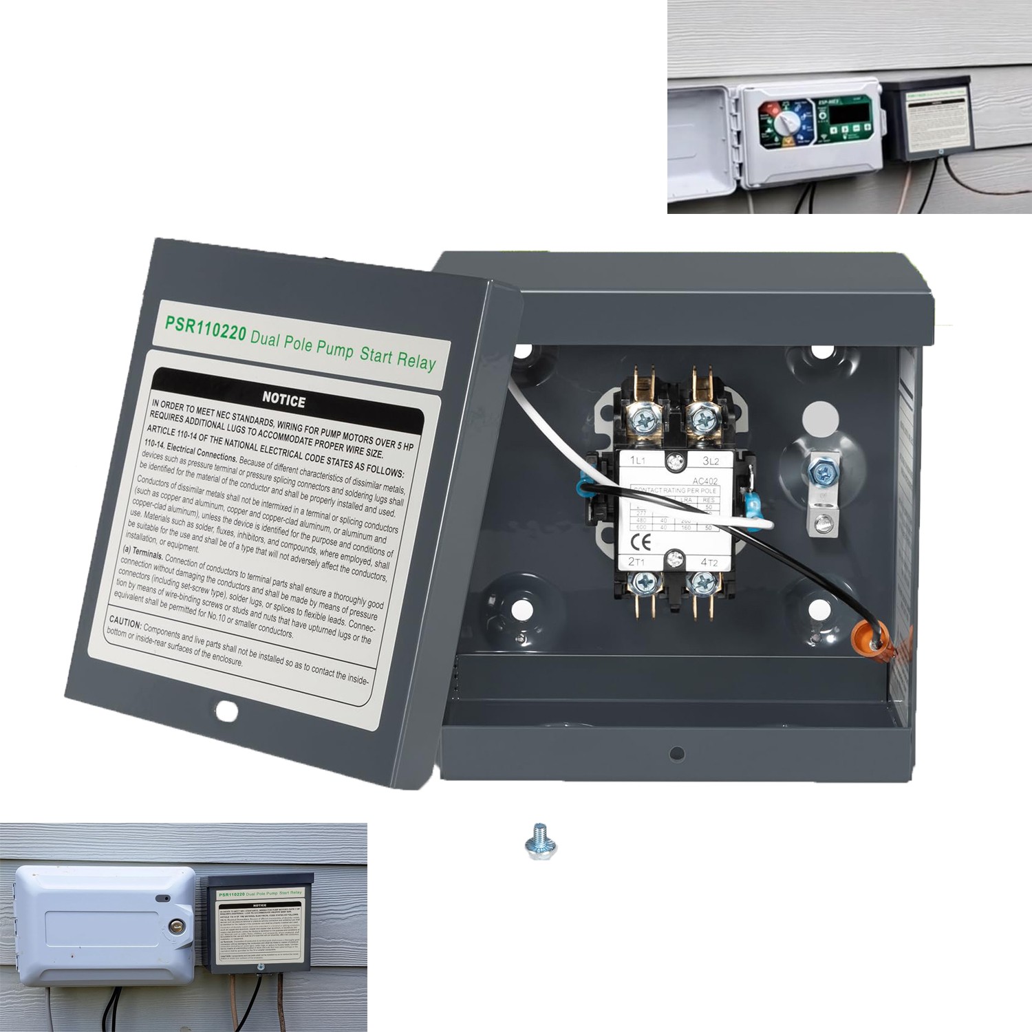 Replace for Rainbird PSR Pump Start PSR110220 40 AMP Relay for 24 VAC Controller