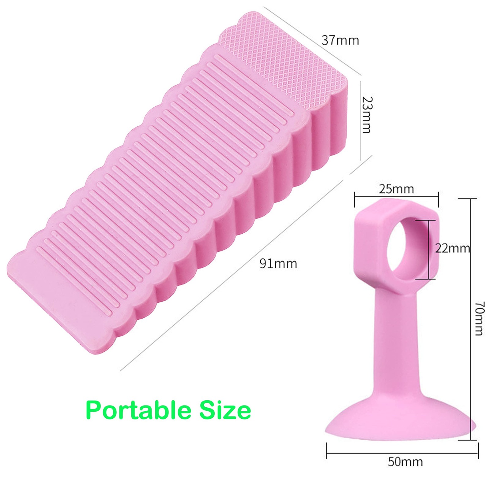 Laptop/Computer Keyboard Stands, Riser,Door Stopper,[2 Pack] Pink