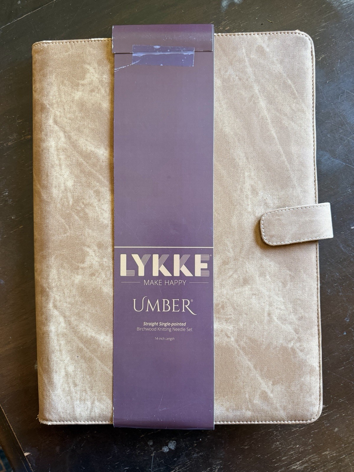 New Lykke Umber Birchwood Knitting Needle 14 inch length Set of 12 sizes 4 to 17
