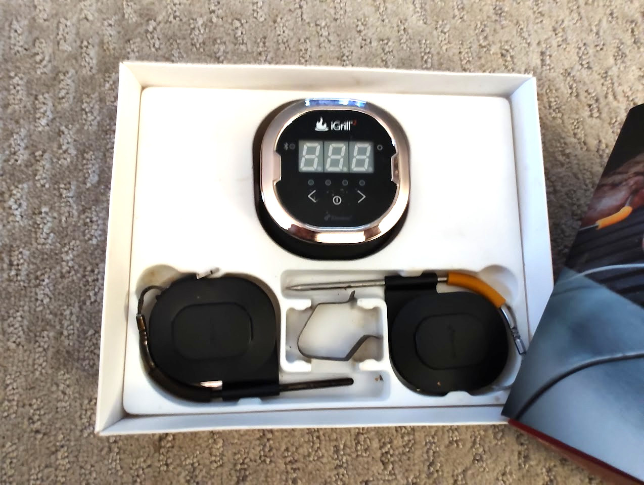 IDEVICES I GRILL2 BLUE TOOTH CONNECTED THERMOMETER- USED