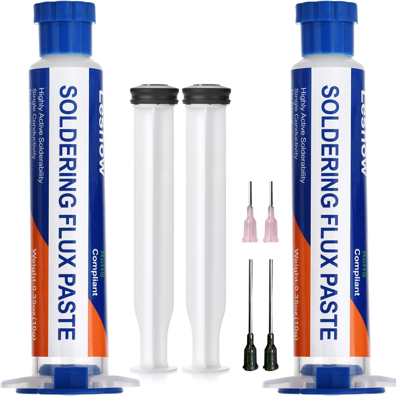 Solder Flux Paste, 2 Sets No Clean Soldering Flux for Electronics Desoldering, S