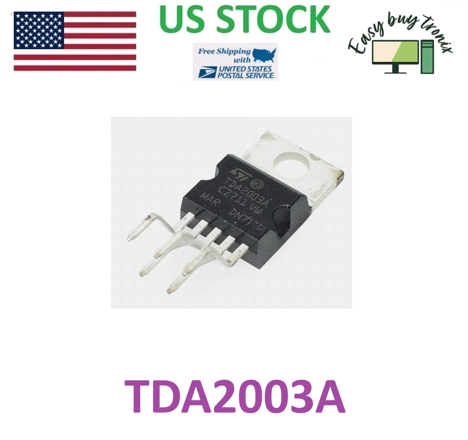 30Pcs TDA2003 TDA2003A Audio Amplifier + Us Free Shipping