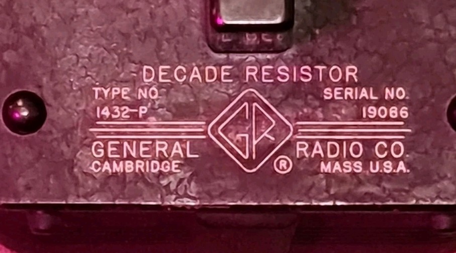1432P General Radio Decade Resistor