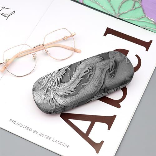 Eyeglass Case Hard Shell Sunglasses Protective Eyeglasses Holder Box M14-dragon