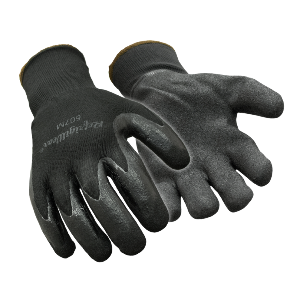 RefrigiWear Warm Dual Layer Thermal Ergo Grip Work Gloves with Textured Rubber
