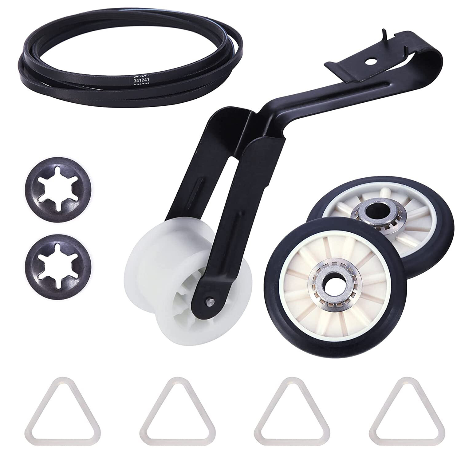 WP4392065 Dryer Belt Drum Pulley Kit for Whirlpool Kenmore 341241 349241T 691366