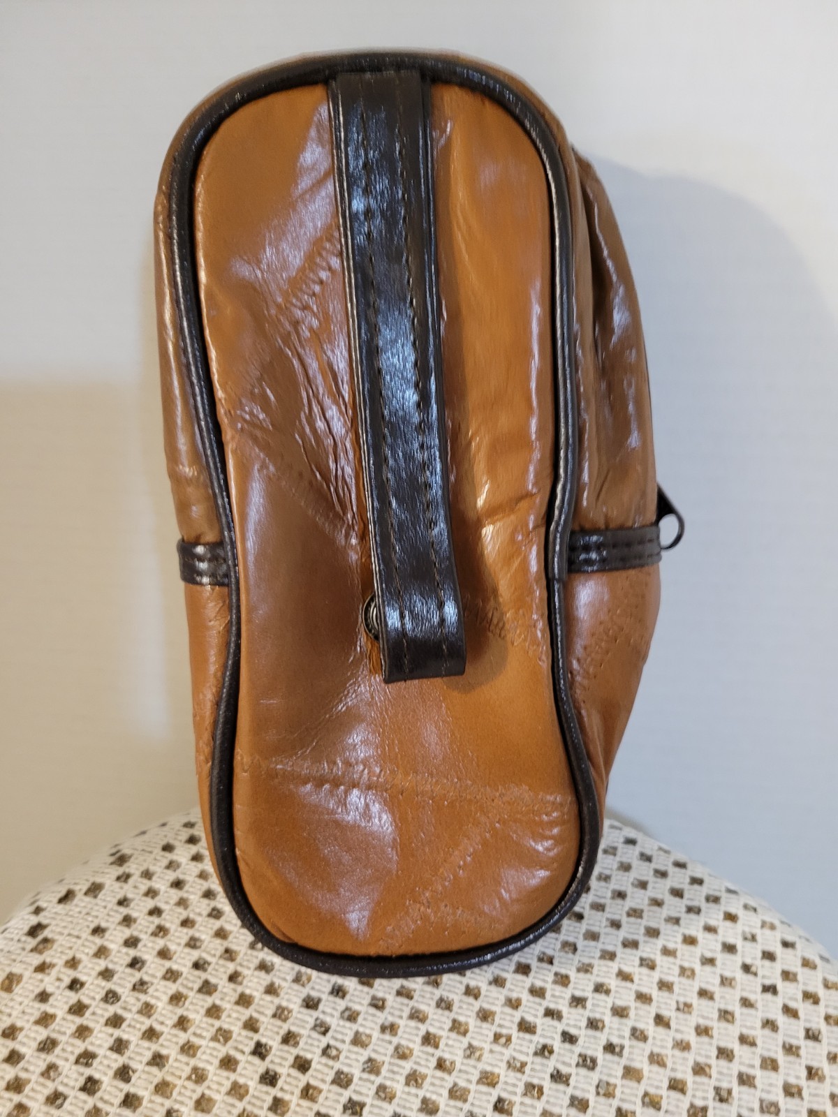 Vintage Brown Leather RUSTIC Brand Camera Soft Carrying Case 7.5"