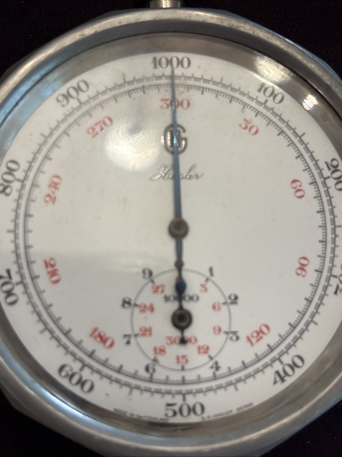 Hasler Speed Indicator Hand Held Case w/ tachometer Excellent Condition
