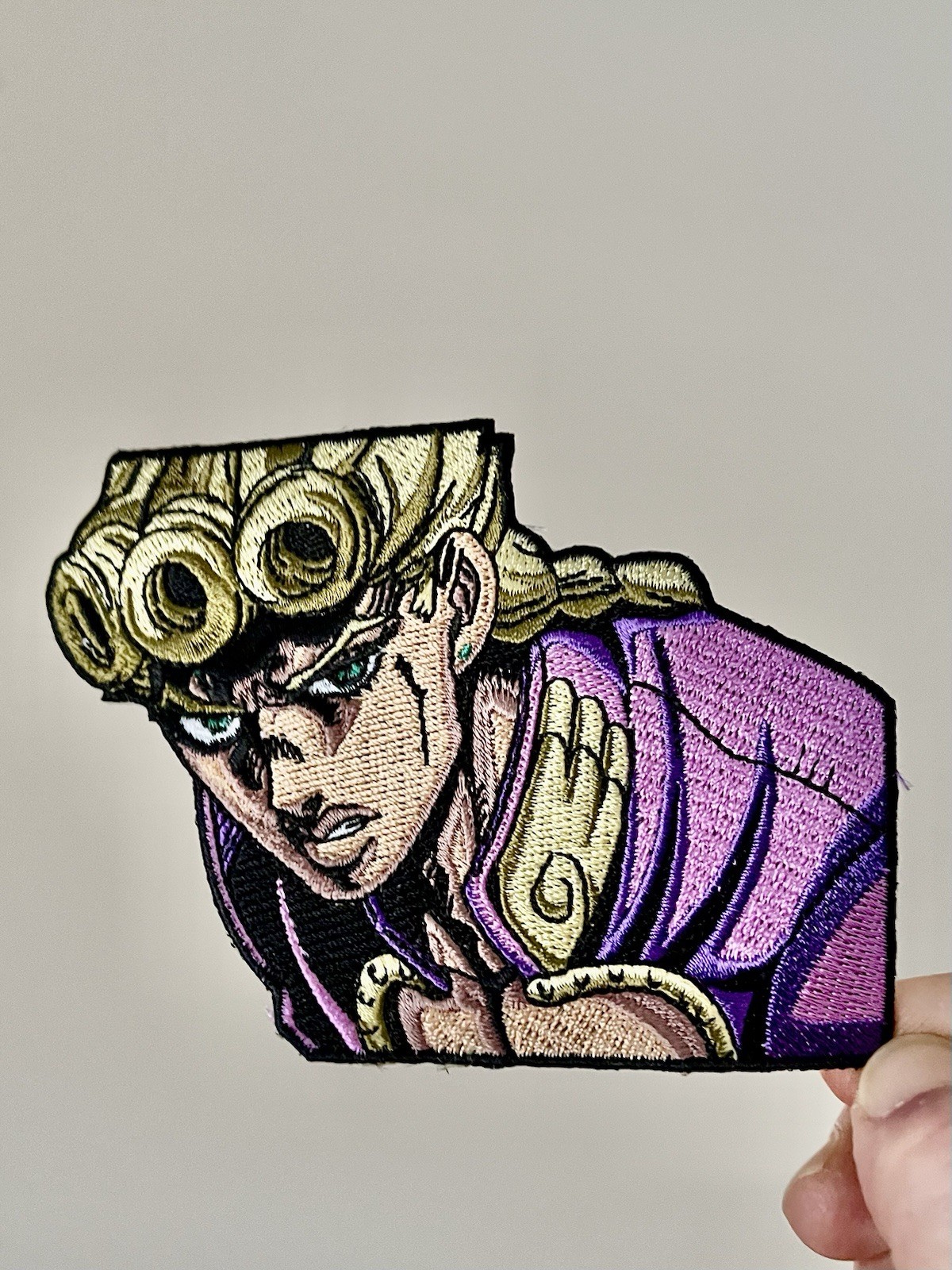 Purple Jojo's Bizarre Adventure embroidered iron on patch