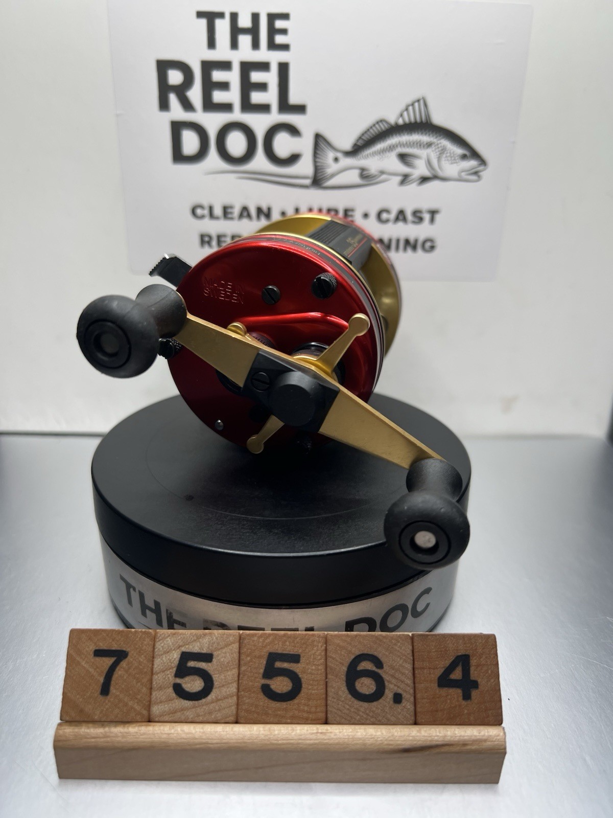 Abu Garcia 5000 35th Anniversary Red Gold Sweden 75564 Serviced By The Reel Doc