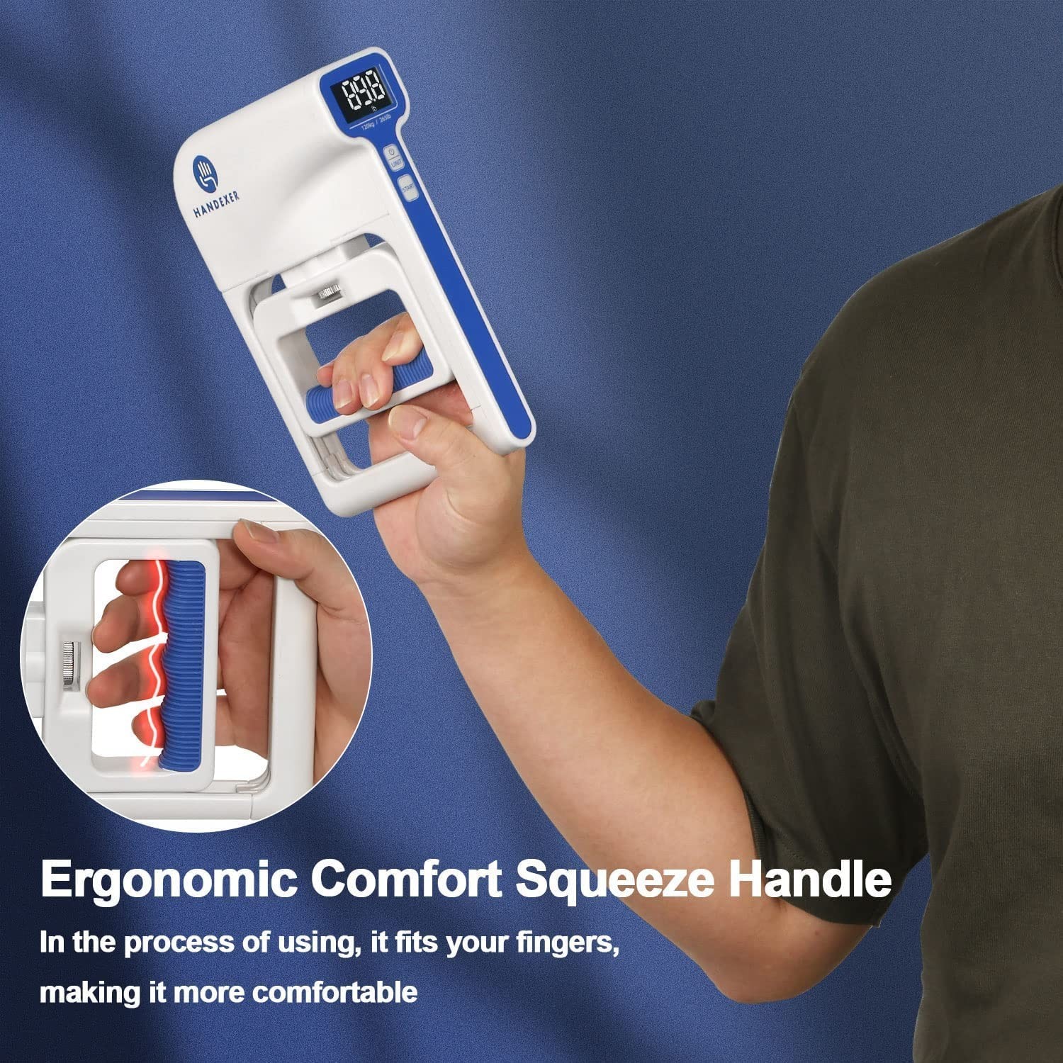 265Lb Hand Grip Tester Bundle 198 Lb Digital Hand Dynamometer Electronic Hand...