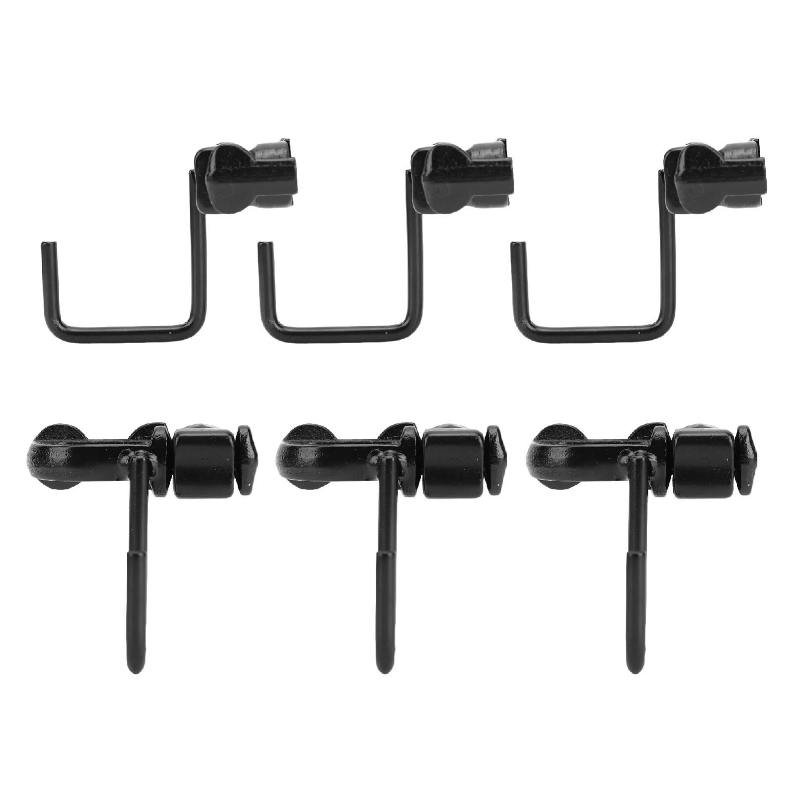 6PCS L Track Hook Double Stud Tie Down for Truck Bed Trailer Cargo Control