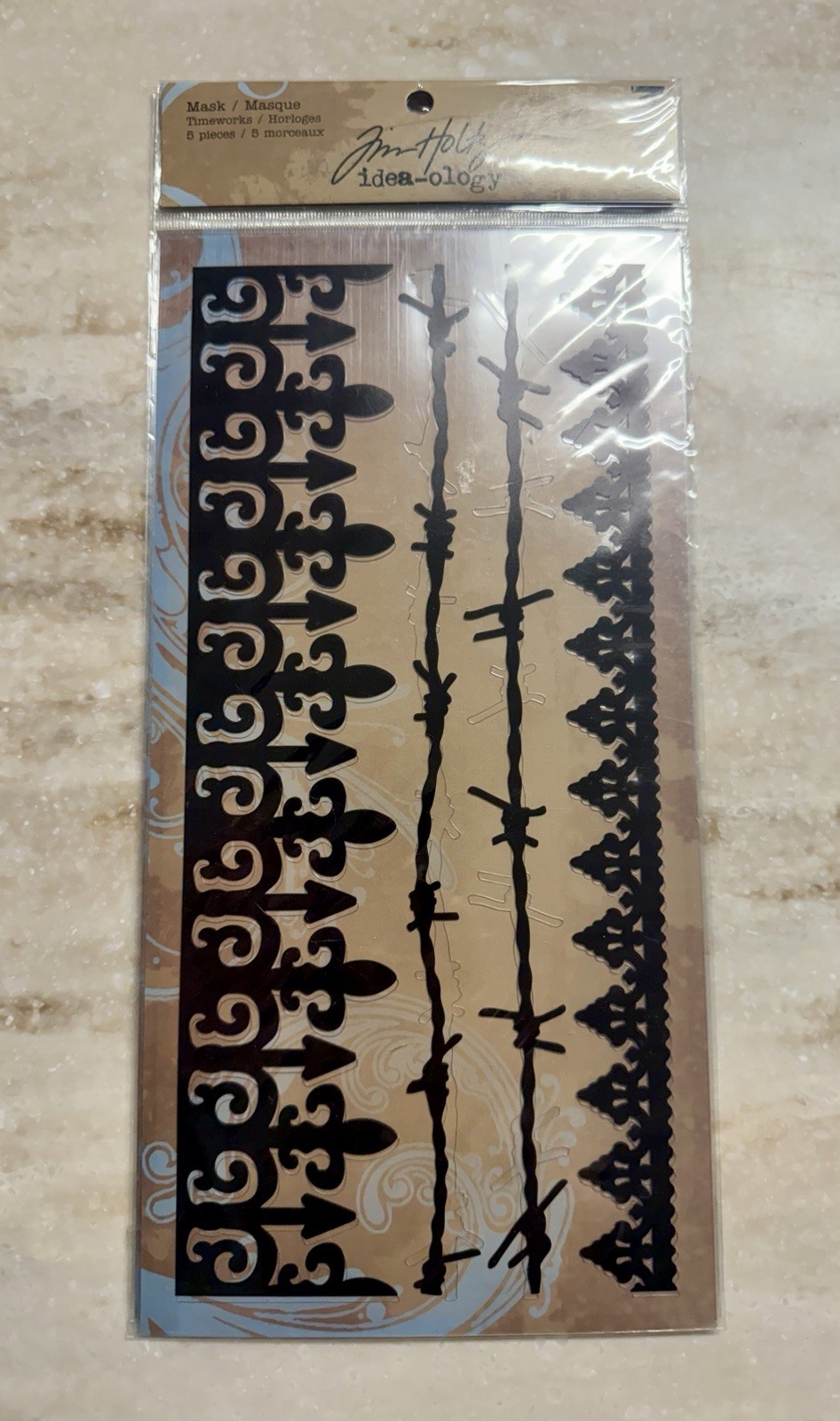 TIM HOLTZ Idea-ology **BORDERLINE MASK** Mixed Media 2008 NEW Old Stock