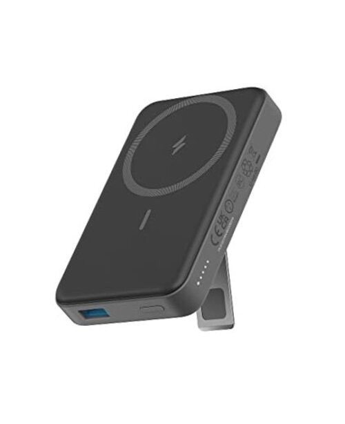633 Magnetic Battery, 10,000mAh Foldable Wireless Portable Charger, 20W Black