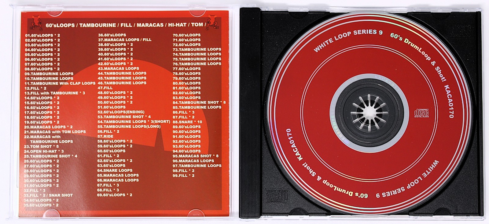 Kaeru Cafe White Loop 9 60s Drum Loop Sample Library/Sound Library/Sampling CD