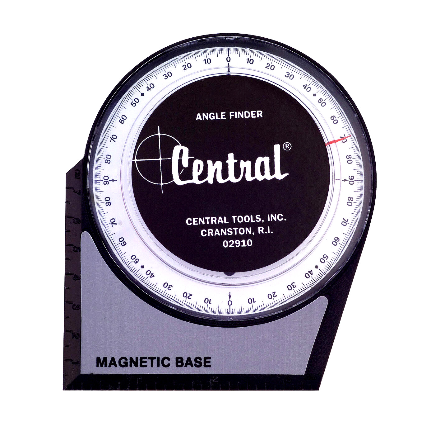 Central 6494A Angle Finder with Magnetic Base