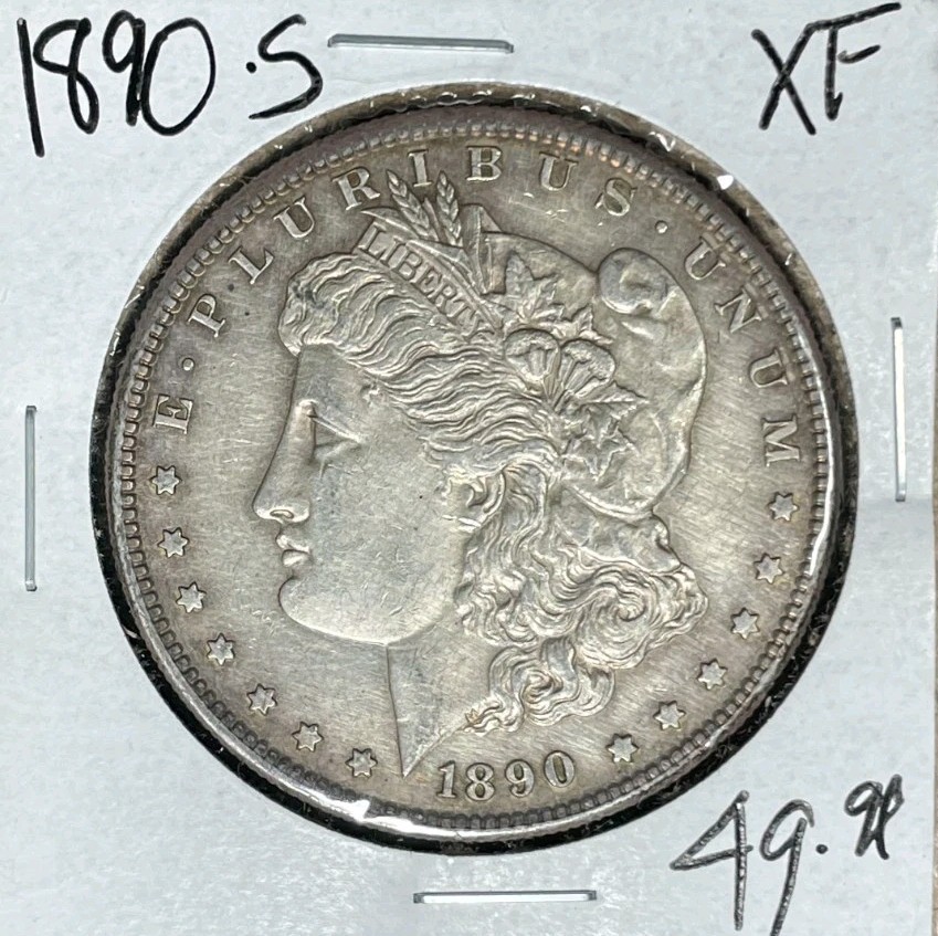 1890-S MORGAN SILVER DOLLAR ~ XF ~NICE COIN~