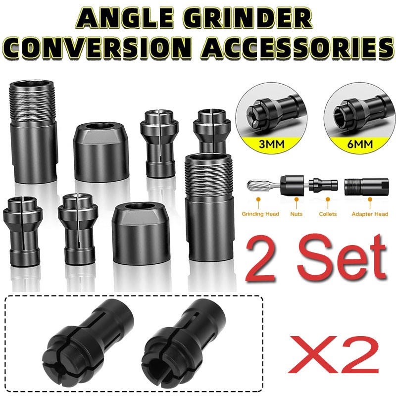 2X Angle Grinder Adapter Converter for Home DIY Projects Thread Cutting Cutting