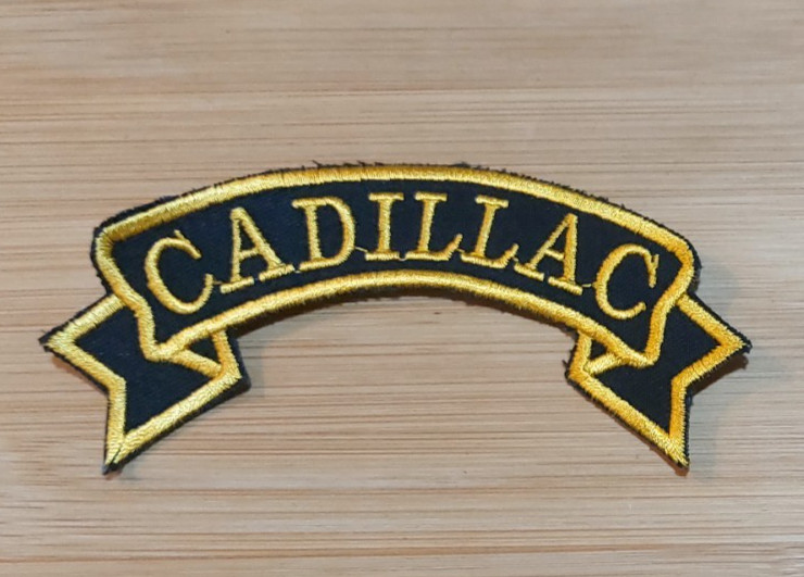 Cadillac Golden Sleeve Patch Patch 11x5cm Hot Rod Lowrider Muscle Cars