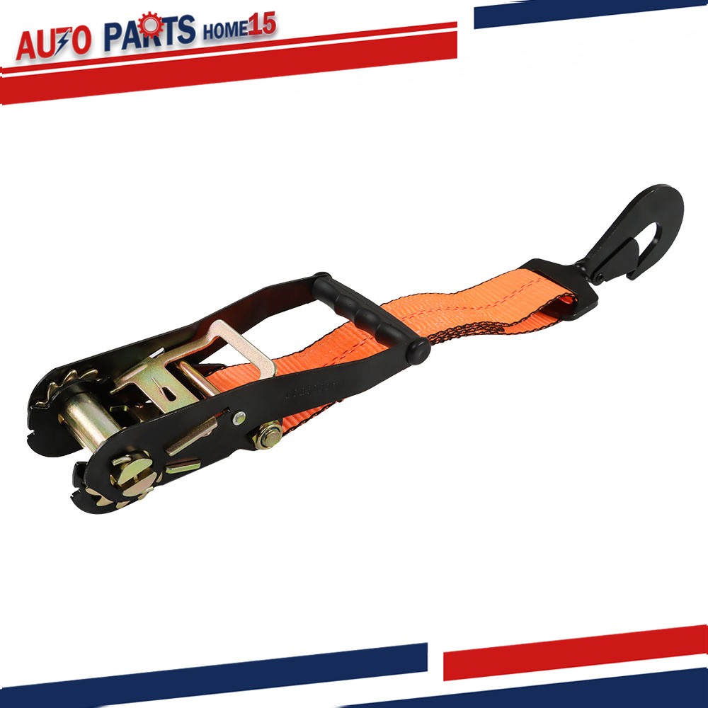 Tie Down Combo Strap with Snap Hook Ratchet 2x114 Inch 4 Pack