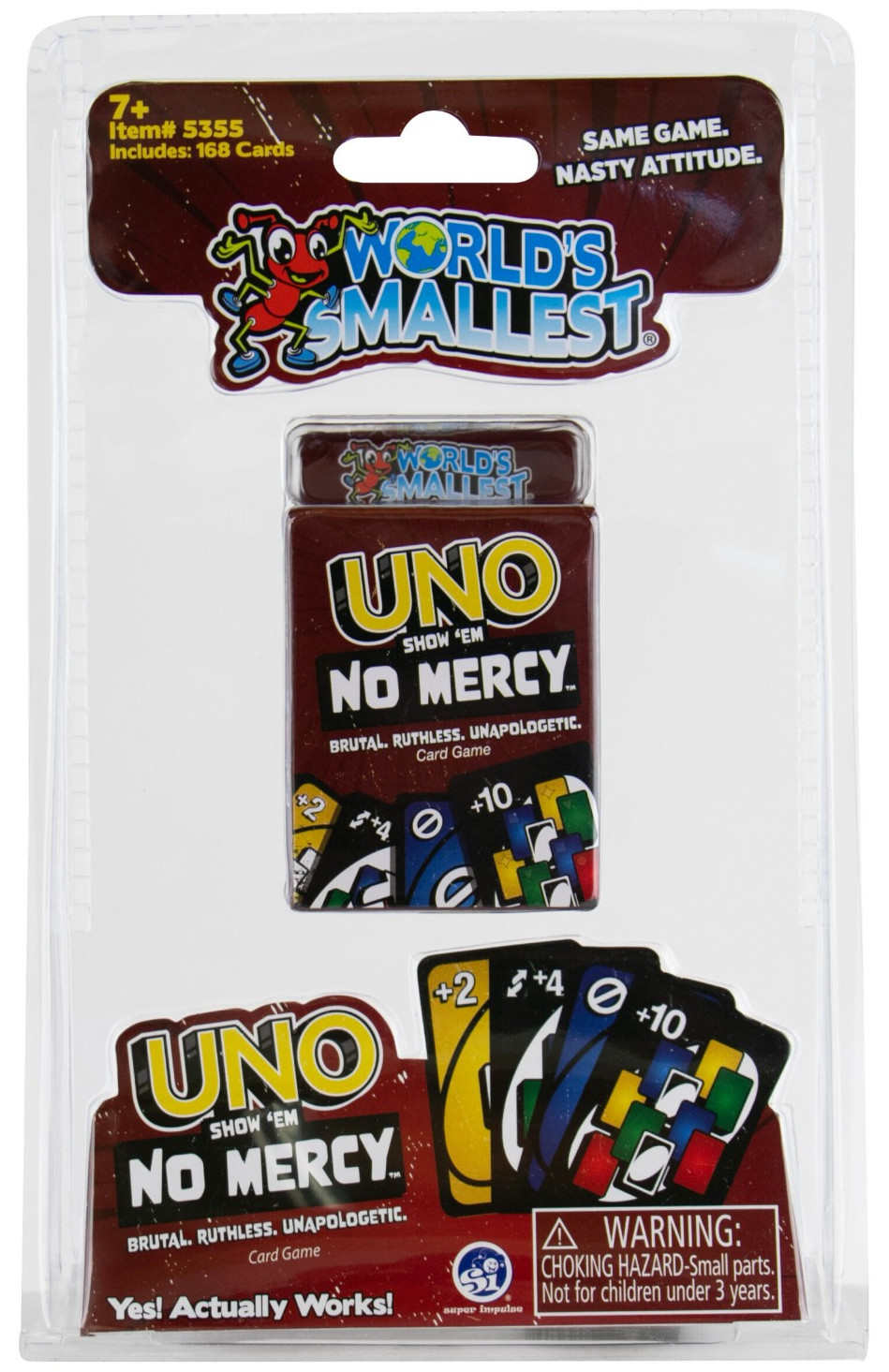 Worlds Smallest UNO NO MERCY Card Game