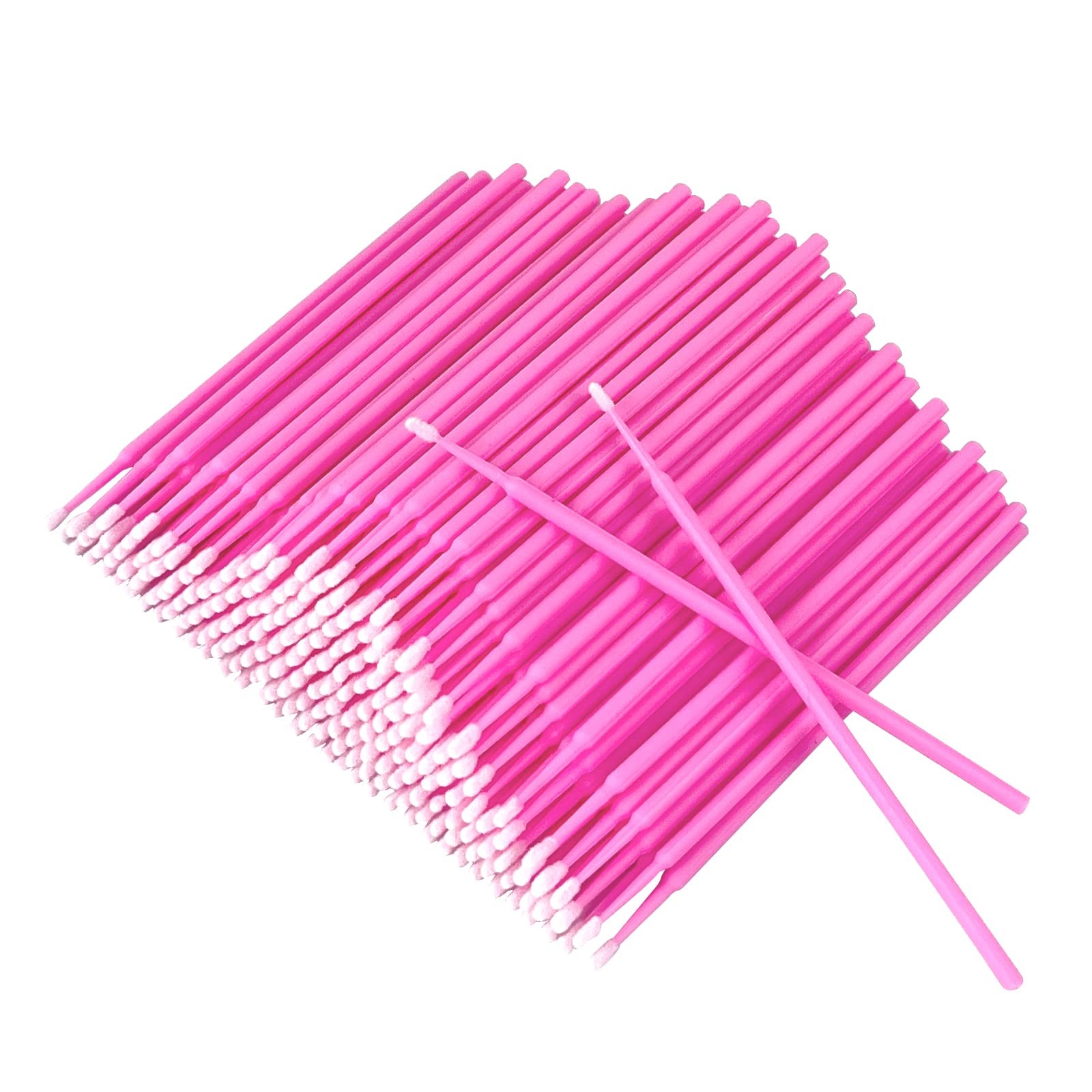 Micro Brushes, Microswabs For Eyelash Pink - normal brush - 300 pcs