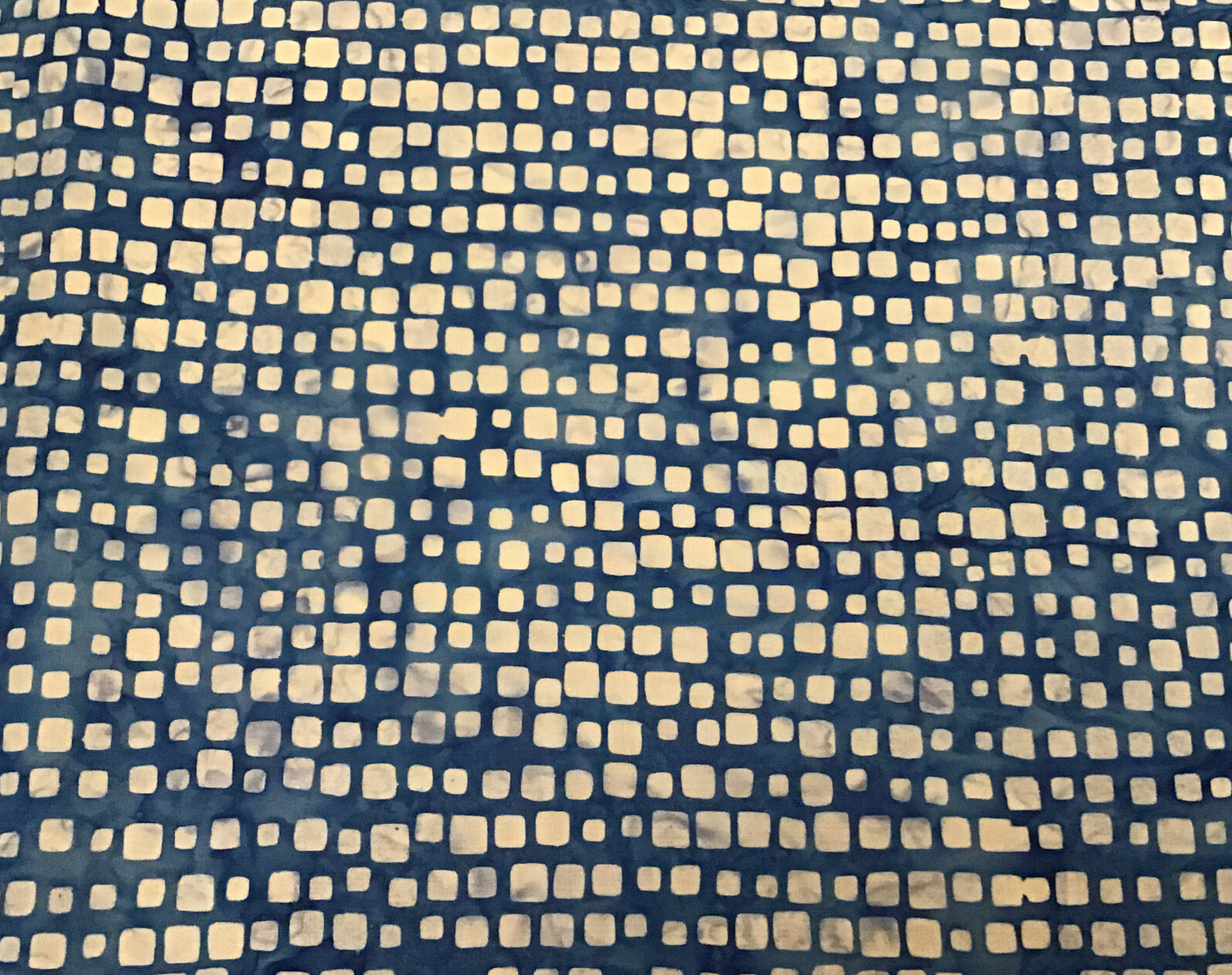 Fabric Batik Mosaic 2355 Cerulean Blue, sold by the yard