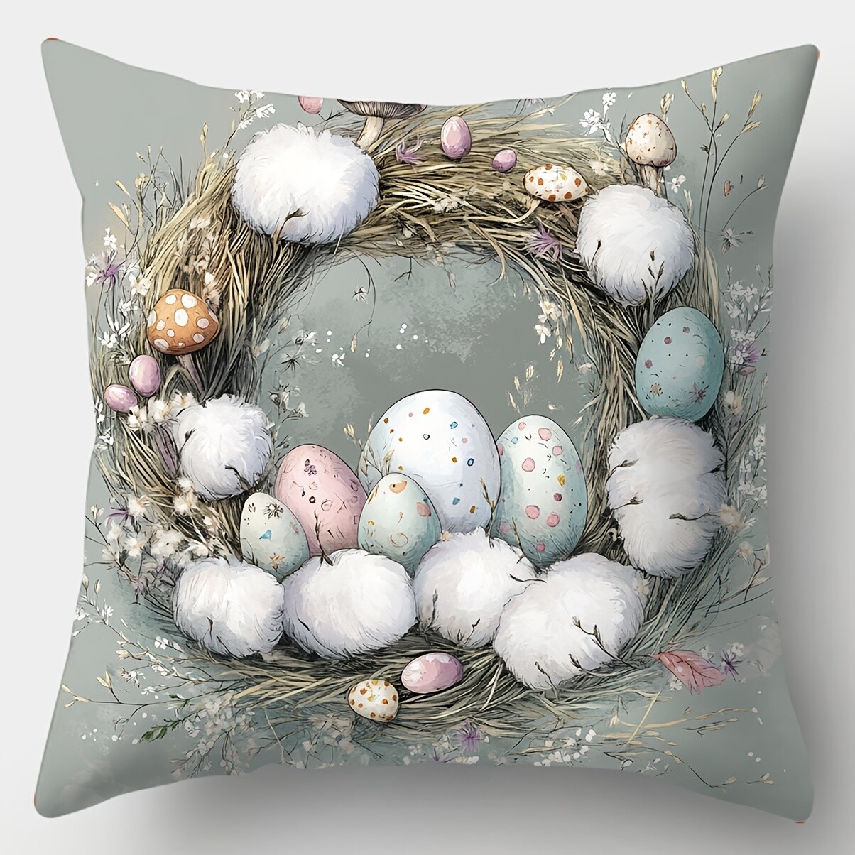 4-Piece Easter Theme Bunny Pillowcase Sofa Home Decor