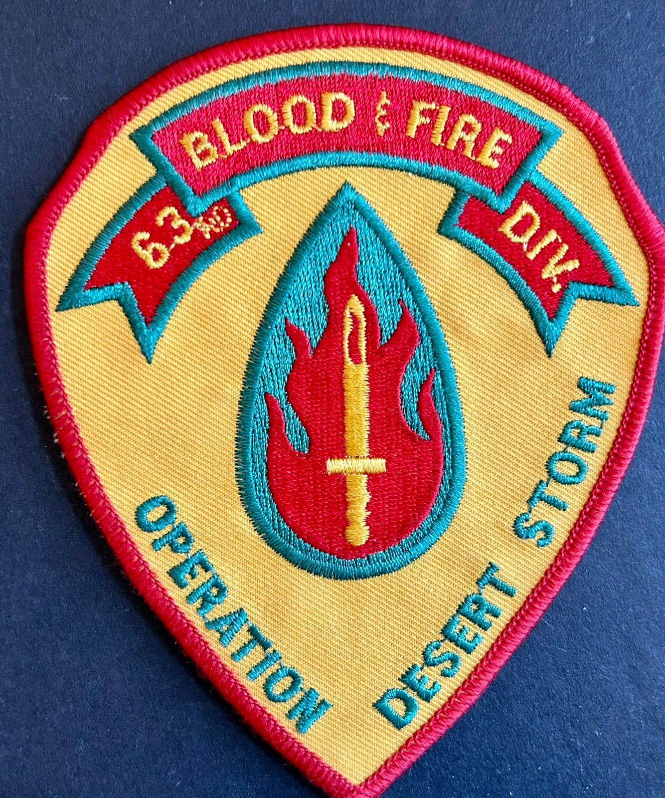 63rd Division Blood and Fire Desert Storm Shield Saudi Arabia