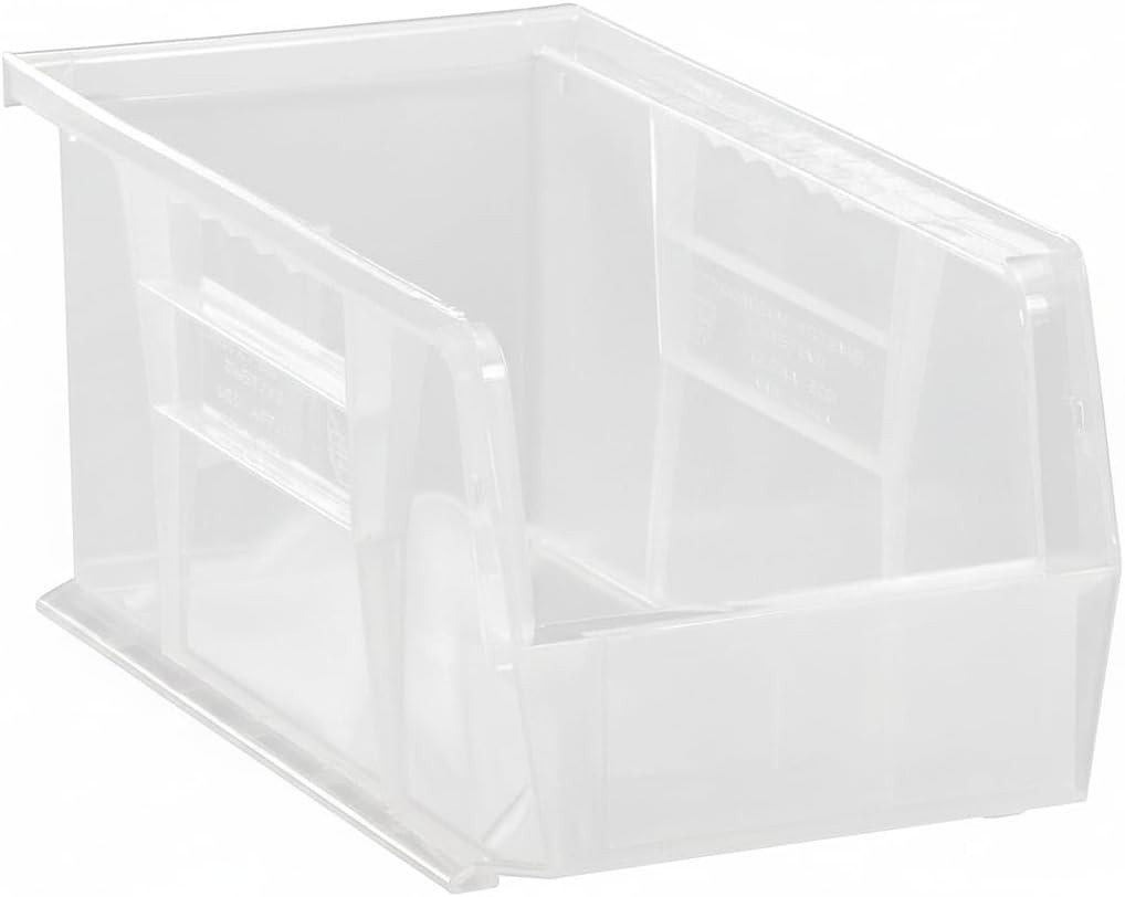 Hudson Exchange 11" X 5-1/2" X 5" Plastic Stackable Storage Bin and Hanging Con