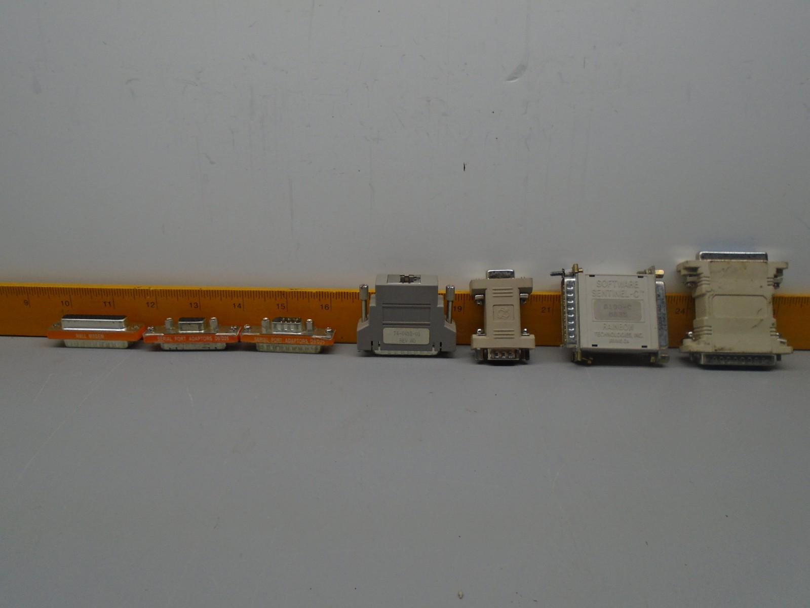 Lot of 7 misc Adapter Dongle  Serial port adapters, etc N323