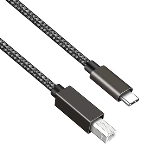 6FT Long USB B to USB C Printer/MIDI Cable for MacBook, PC, Laptop, MIDI