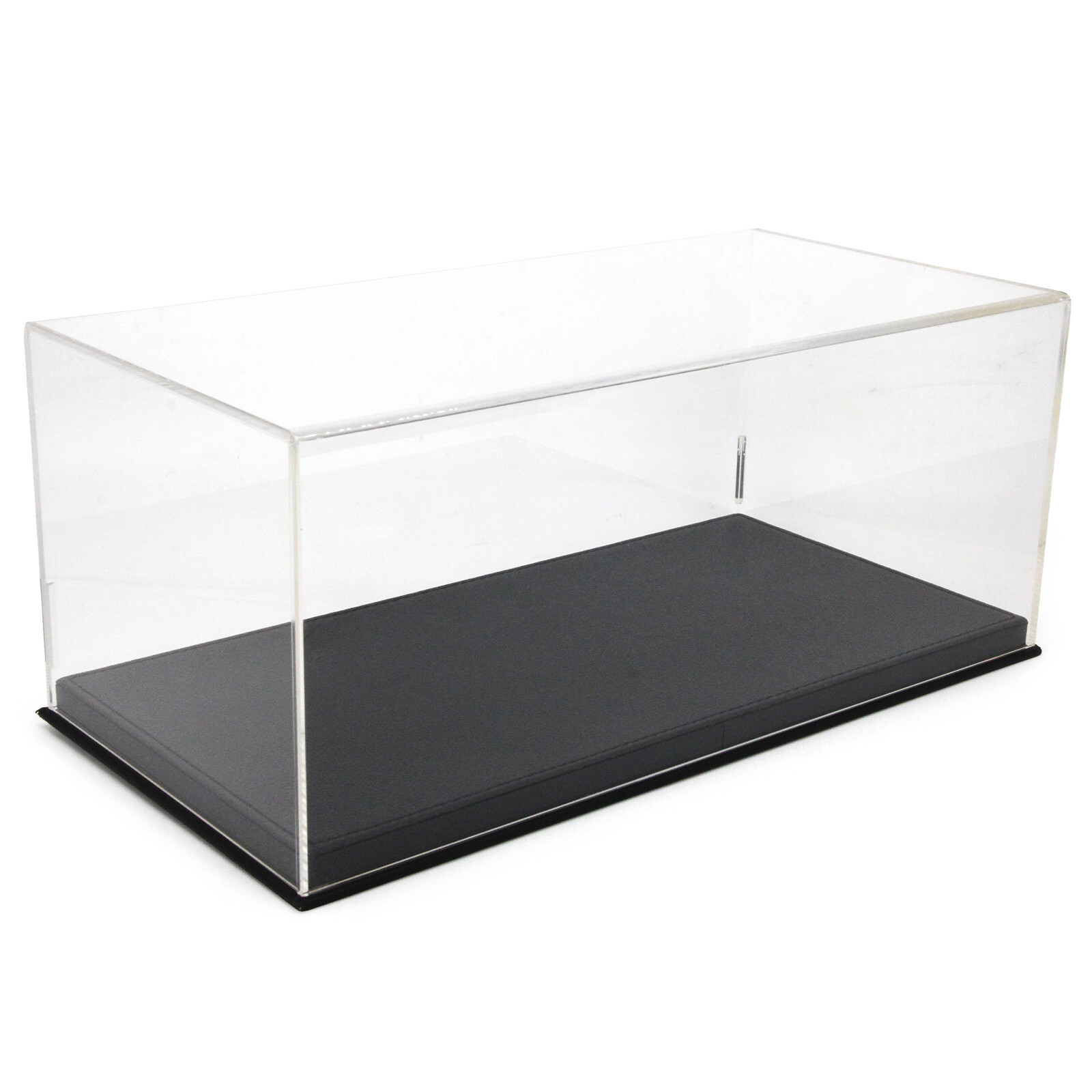 1:18 Acrylic Diecast Model Car Display Case Black Leather Base