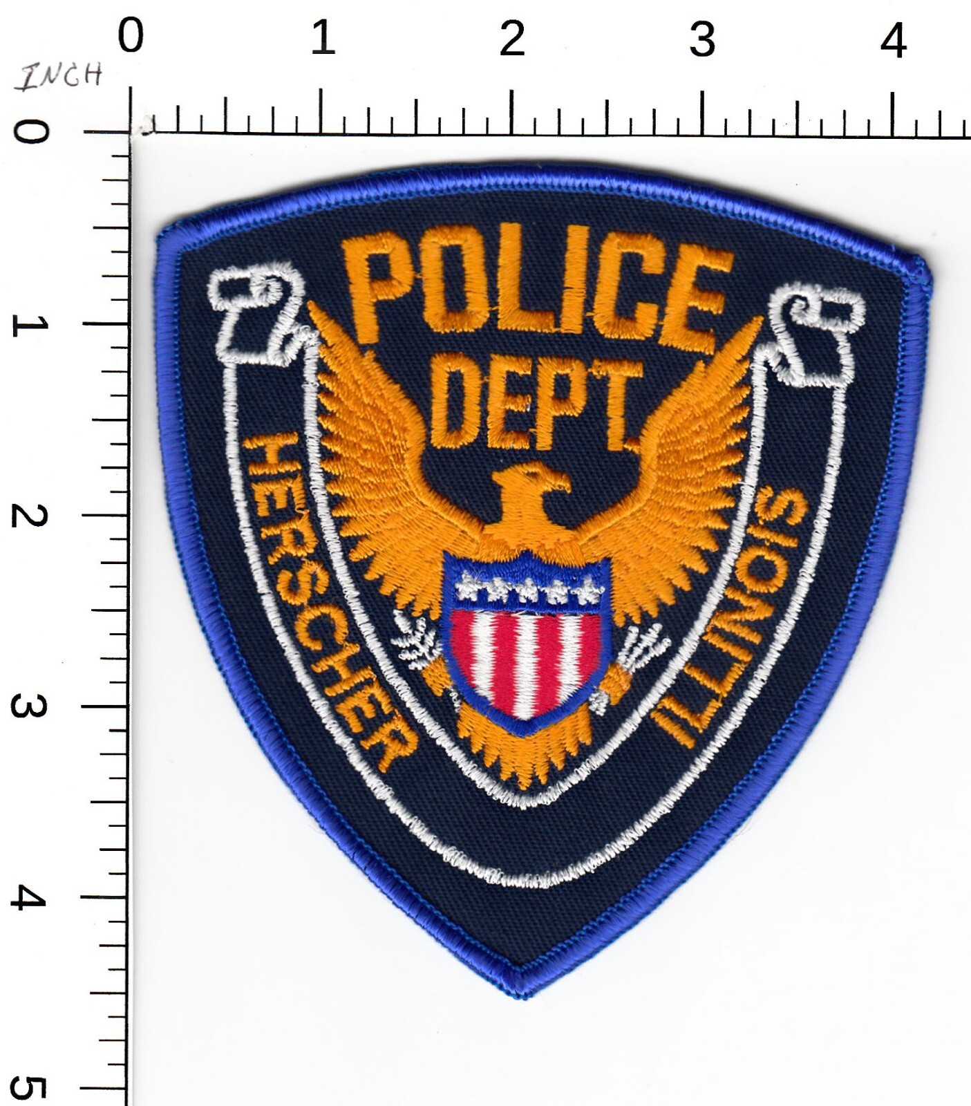 HERSCHER ILLINOIS POLICE DEPARTMENT (OLDER STOCK EAGLE) COLLECTIBLE PATCH