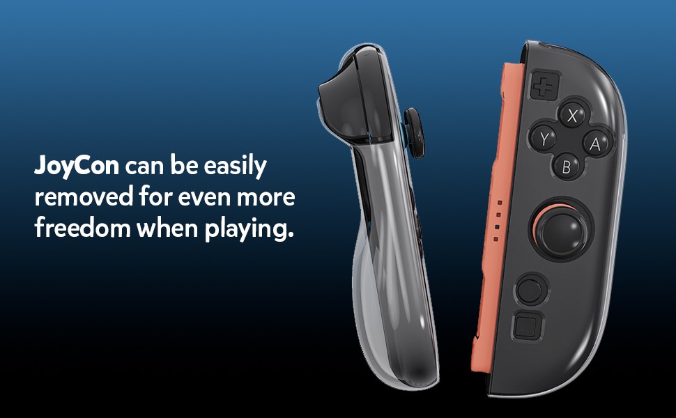 Removable TPU protective case for Switch 2 (2025), shockproof transparent shell.