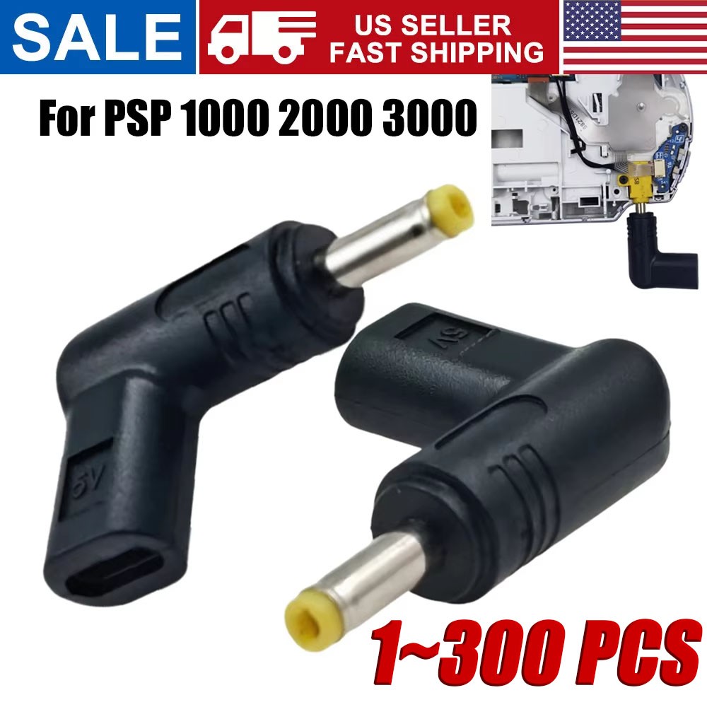 PSP USB-C Charging Adapter for 1000 2000 3000 E1000 Coverts to USB Type-C