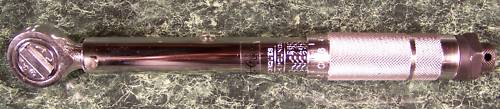 3/8 " dr MICROMETER CLICK TORQUE WRENCH TOOL 120-960 inch pounds / newton metric