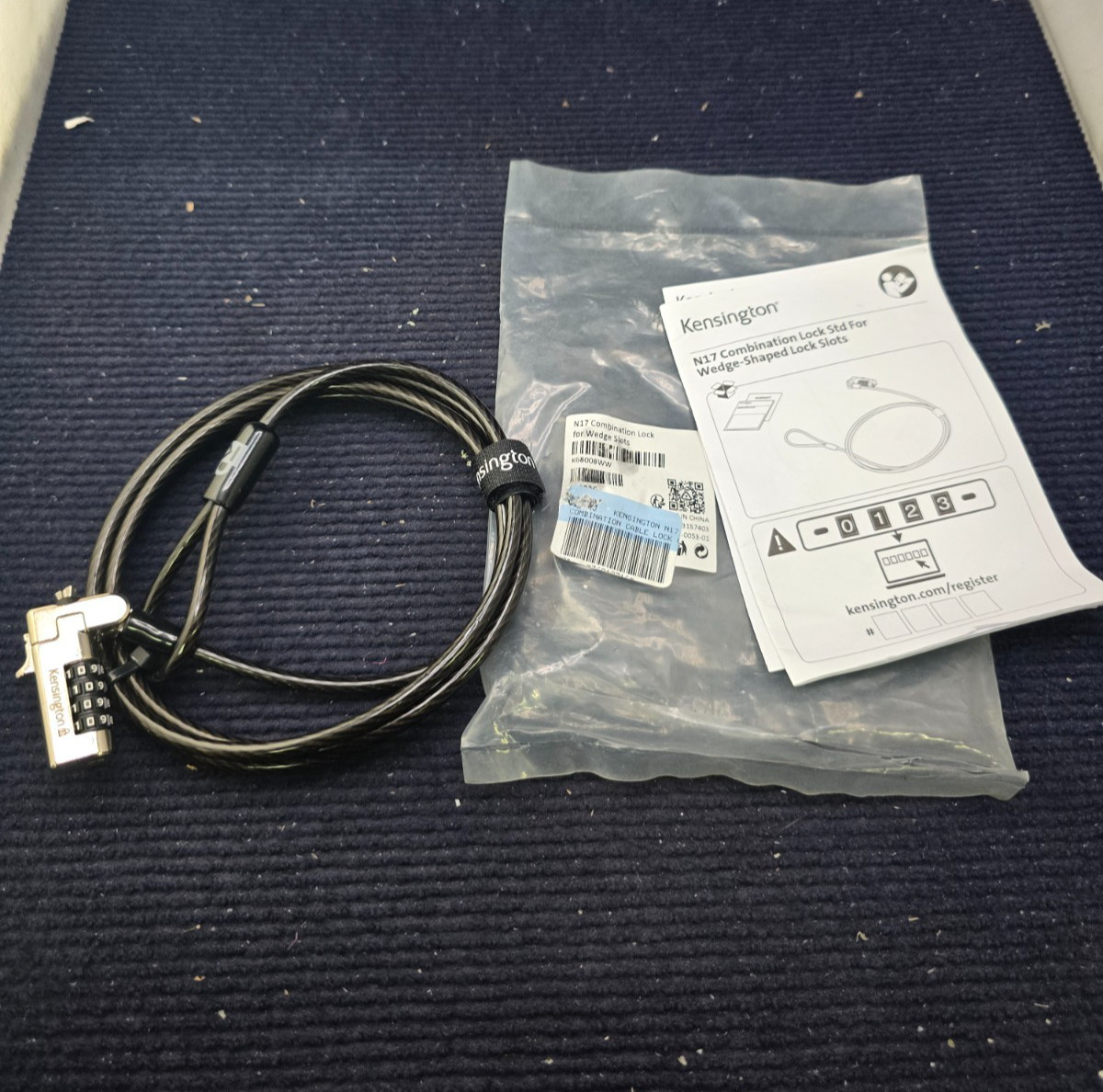 Kensington K68008WW: N17 Combination Lock Std For Wedge Shaped Lock Slots