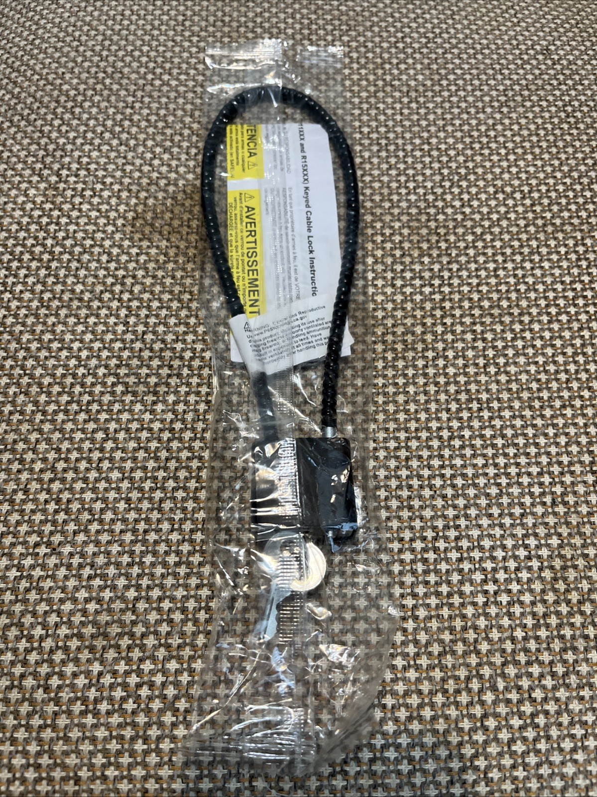 Black Regal Safety Cable Lock with keys – R15SC3 - 6130L - Sealed – Brand New