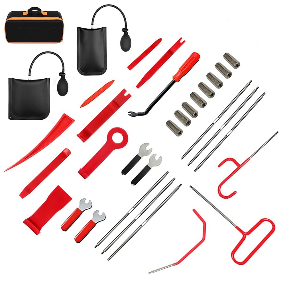 33Pcs Emergency Auto Tool Window-Car Door Universal Repair Tool Kit Set