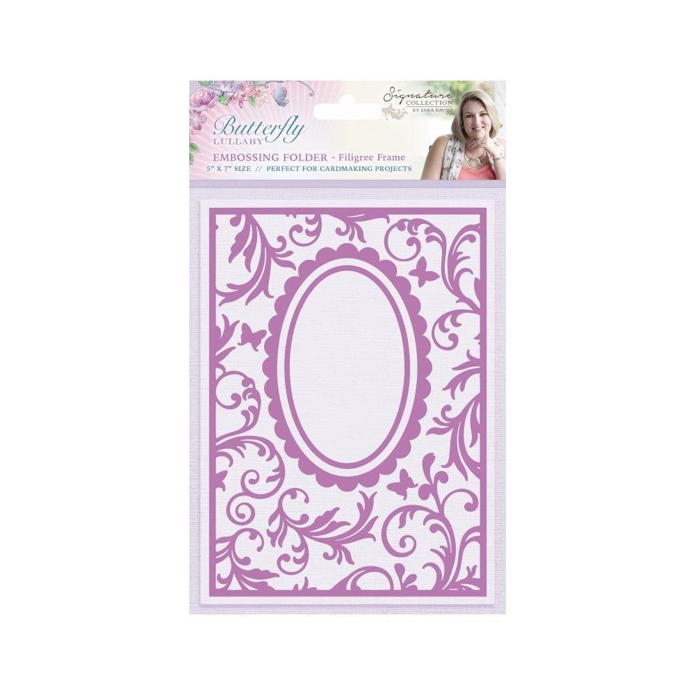 Crafters Companion Sara Signature Butterfly Lullaby Collection - Filigree Frame
