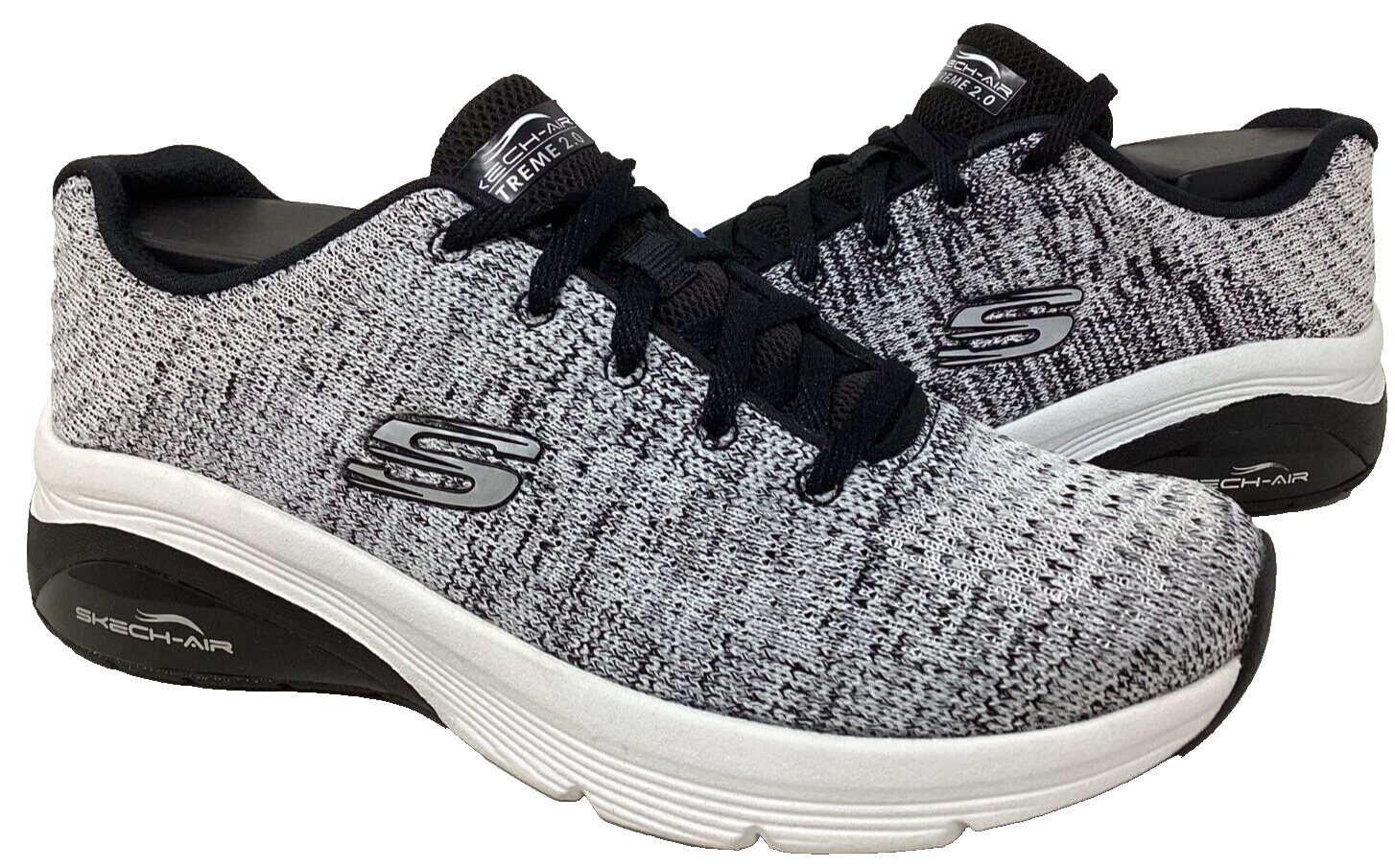 Skechers Women's Skech-Air Extreme 2.0 Lace Up Shoes White/Black Size:8 102O