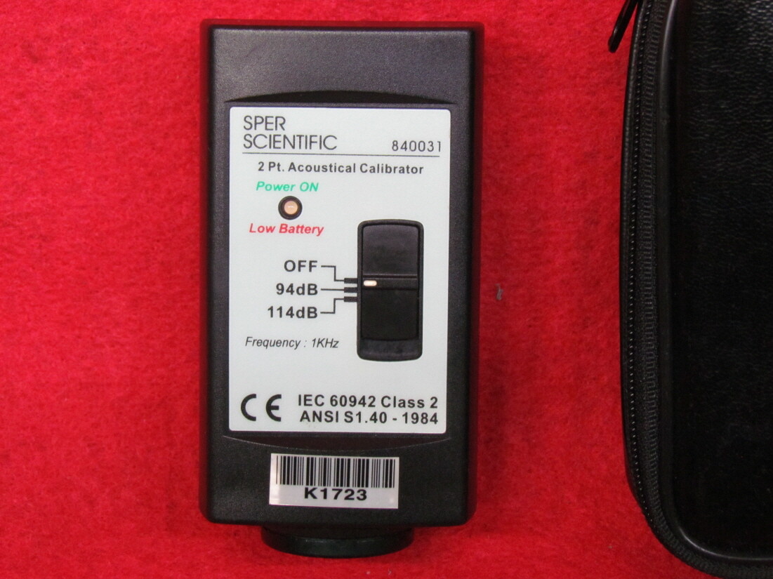 SPER  SCIENTIFIC 840031 2PT . Acoustical Calibrator