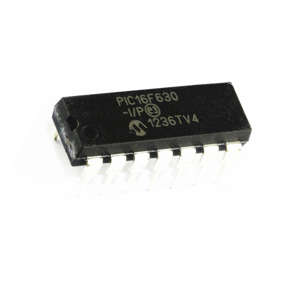 10PCS NEW PIC16F630-I/P 16F630 PIC16F630 DIP-14 Microcontroller IC