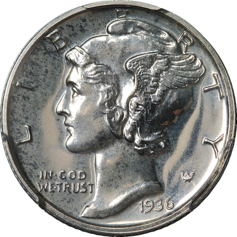 1936 Mercury Dime Proof PCGS PR65 Nice Eye Appeal Strong Strike
